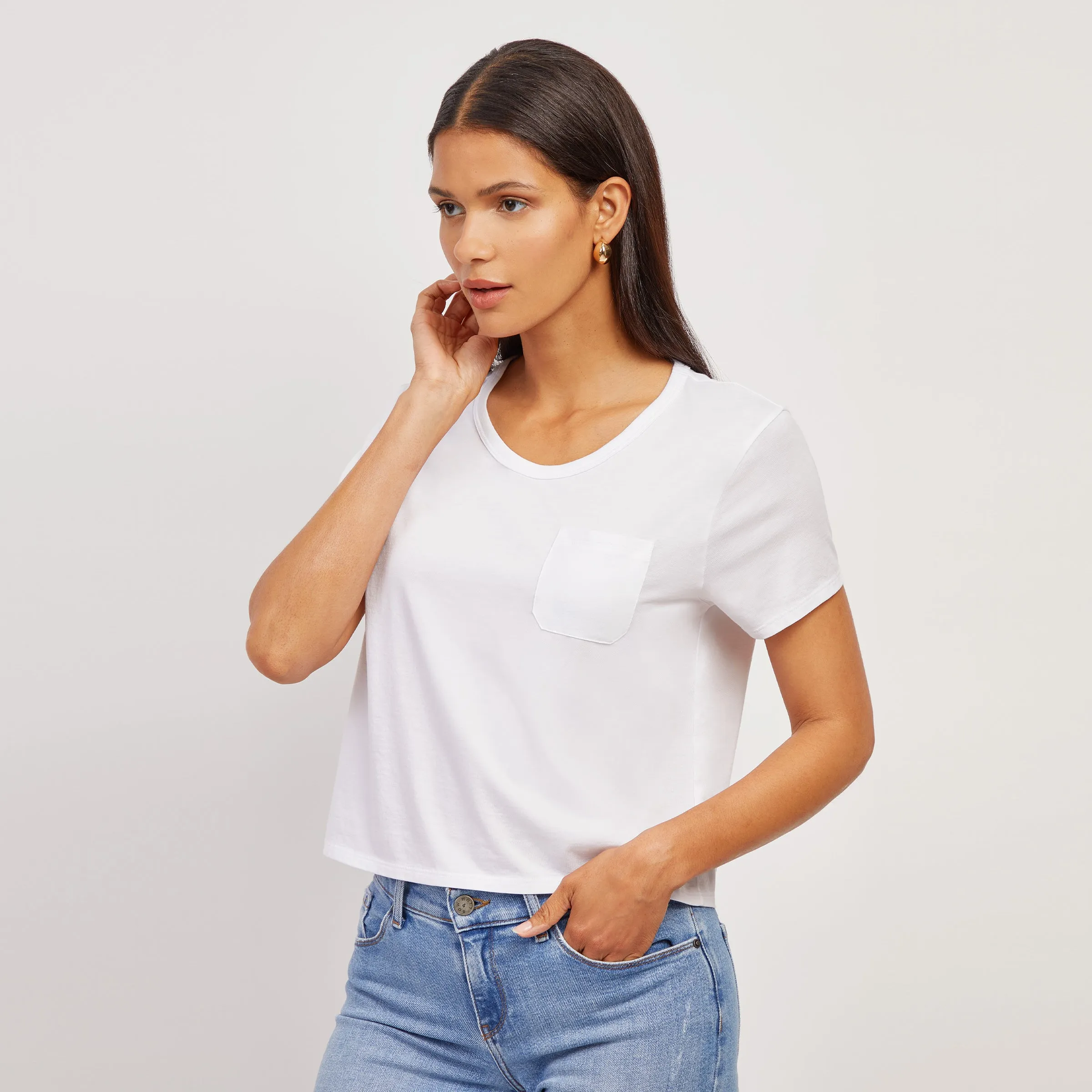 The Cotton Boxy Pocket Crew Neck Tee