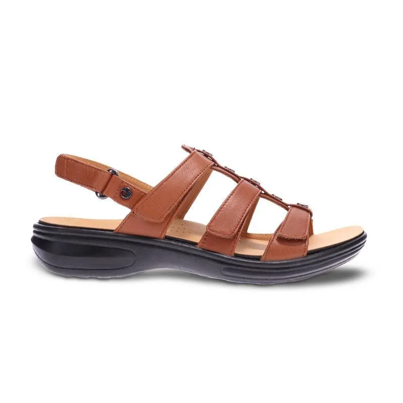  Toledo Gladiator Sandal in Cognac Leather  