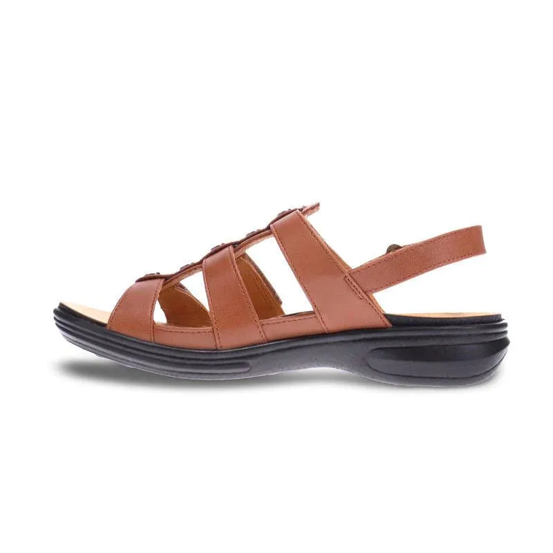  Toledo Gladiator Sandal in Cognac Leather  