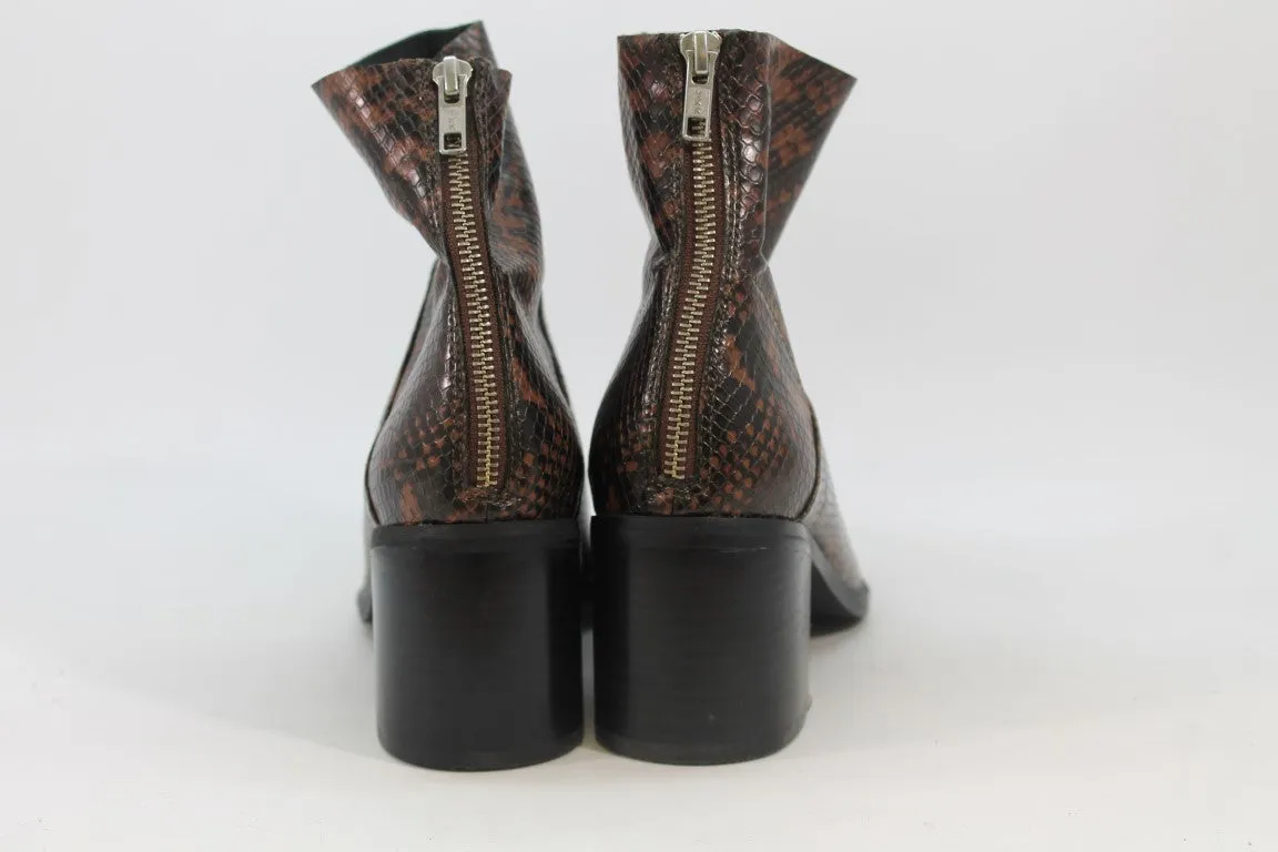 Treasure & Bond Farrah Women's Brown Snake Boots 8M(ZAP13047)