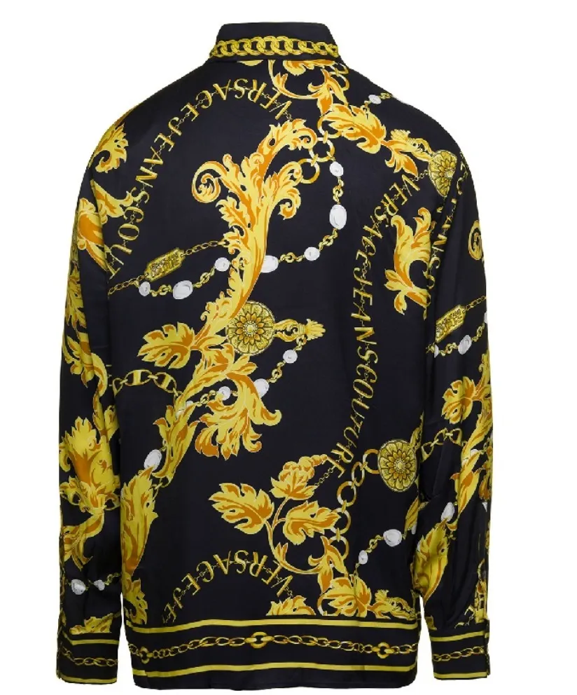 VERSACE  |Unisex Street Style Collaboration Logo Luxury Shirts