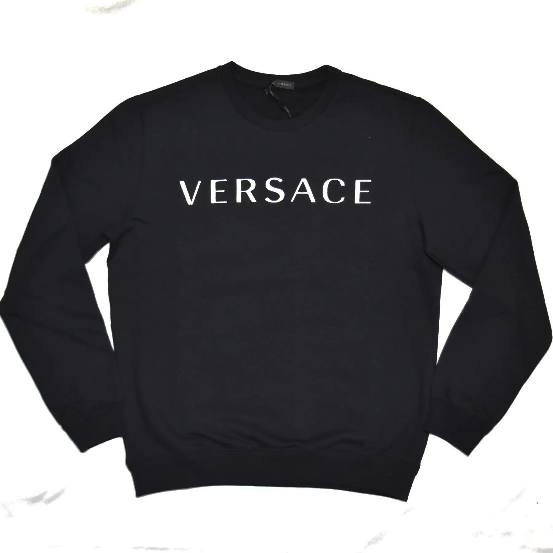 VERSACE  |Unisex Street Style Logo Luxury Sweatshirts