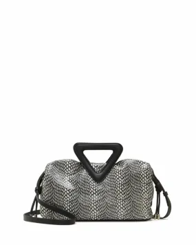 Vince Camuto Handbag ETTA CROSSBODY BLACK MULTI/GRAPHIC SCALES/LAM