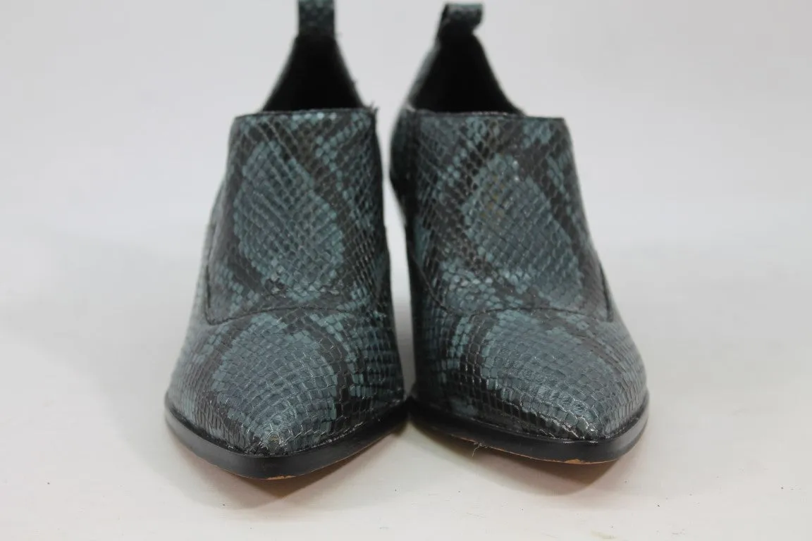 Vince Camuto Jetera Women's Dark Teal Snake Boots 5.5M(ZAP13059)