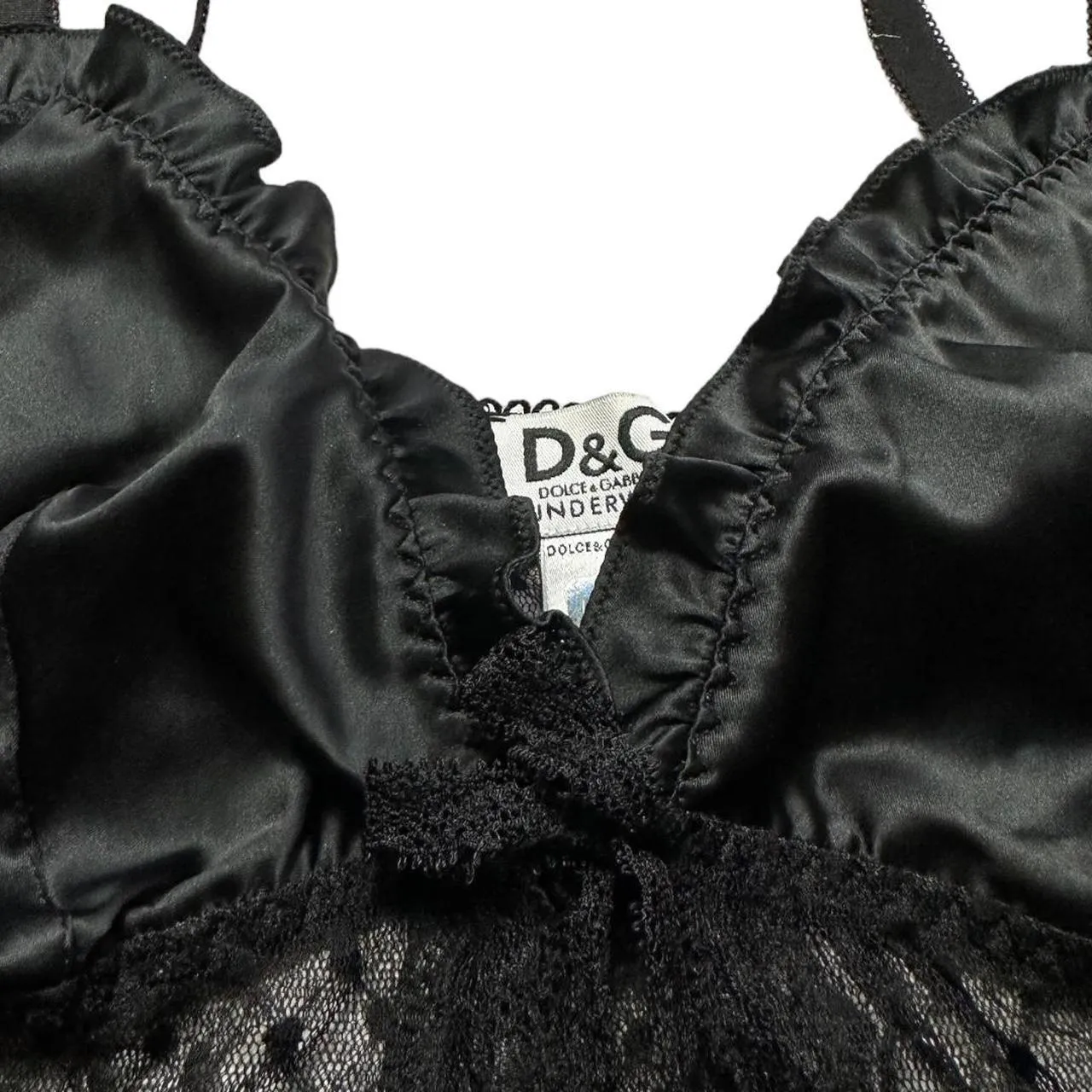 Vintage Dolce Gabbana Lace Lingerie Top