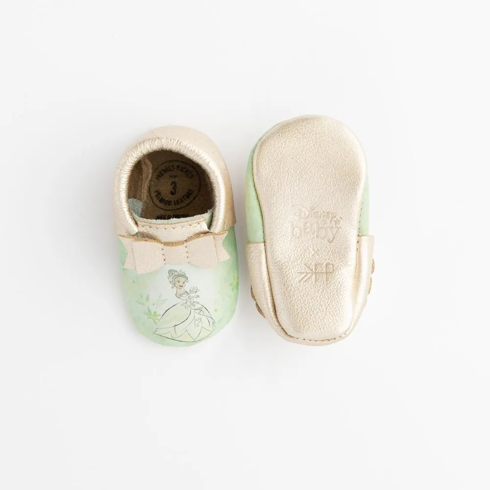 Watercolor Tiana Bow Baby Shoe