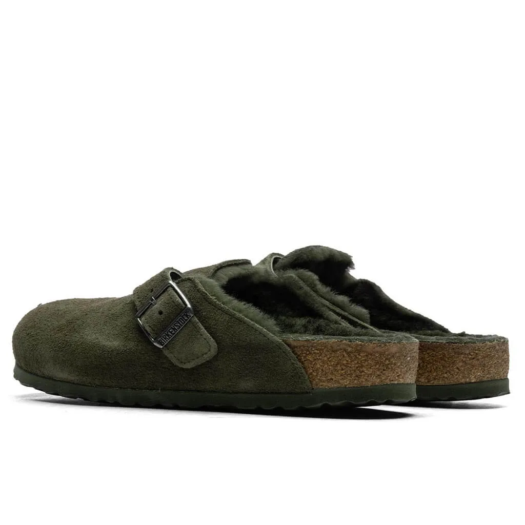 Wide Boston Suede - Thyme