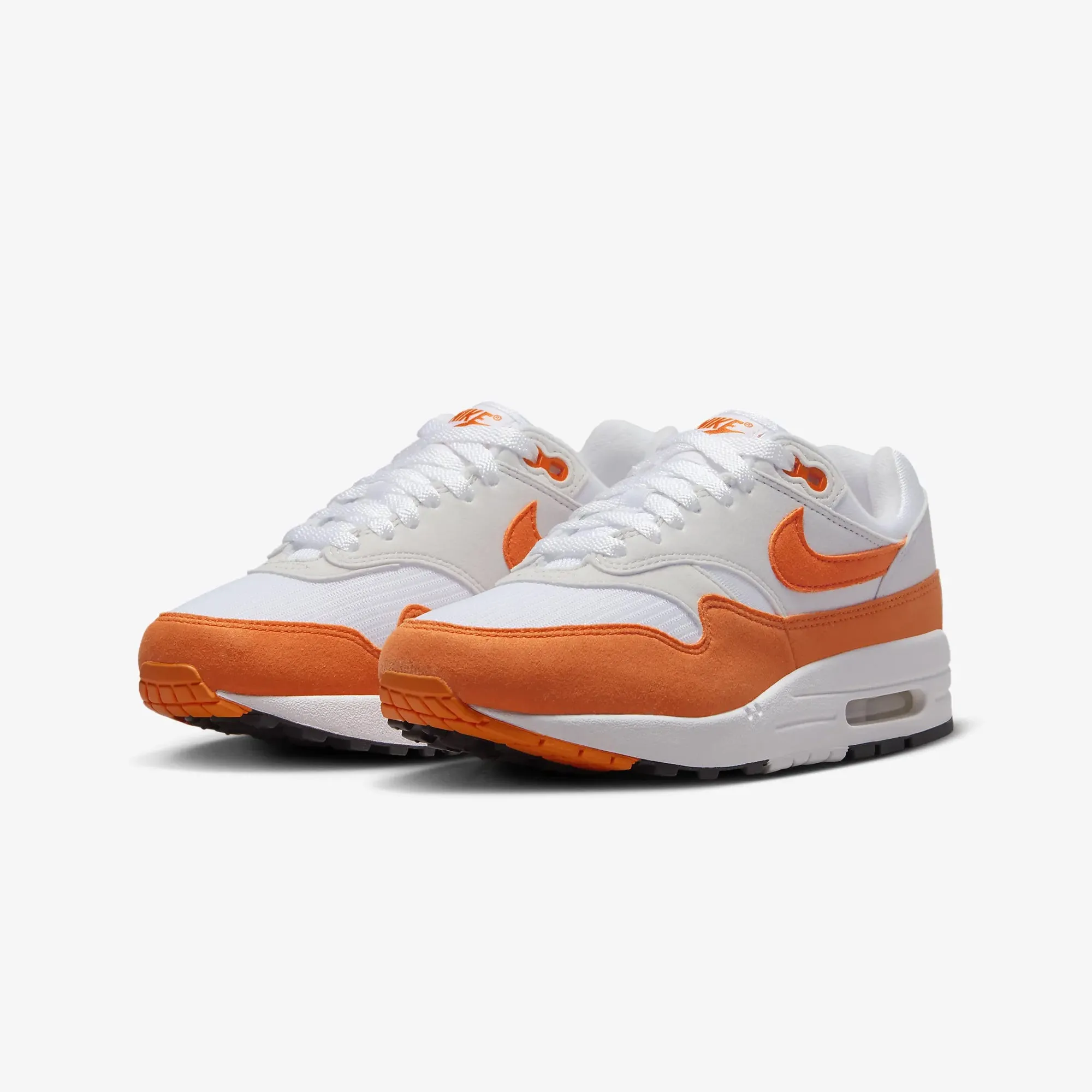 WMN'S AIR MAX 1 'NEUTRAL GREY/SAFETY ORANGE-WHITE-BLACK'