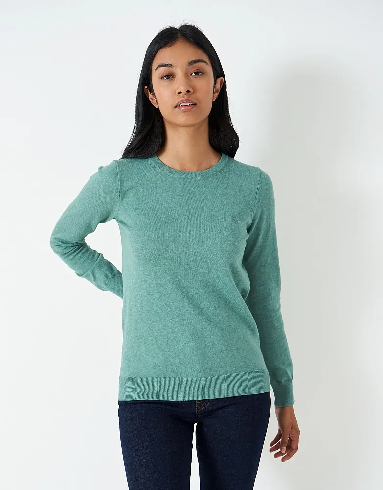 Women's Foxy Cotton Cashmere Crew Neck Jumper from Crew Clothing Company