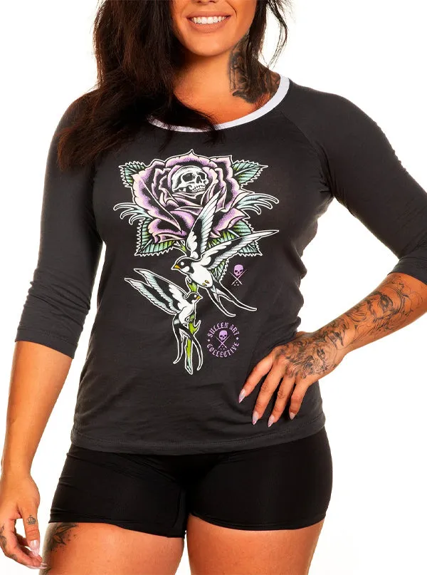 Women's Monarch Rose Raglan