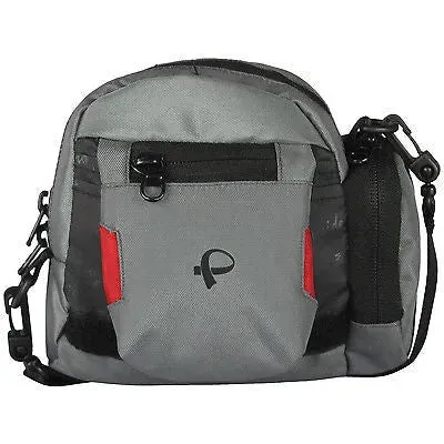 WP 04 Grey-Red Waist Pouch / Messenger Bag / Travel Accessory by President Bags