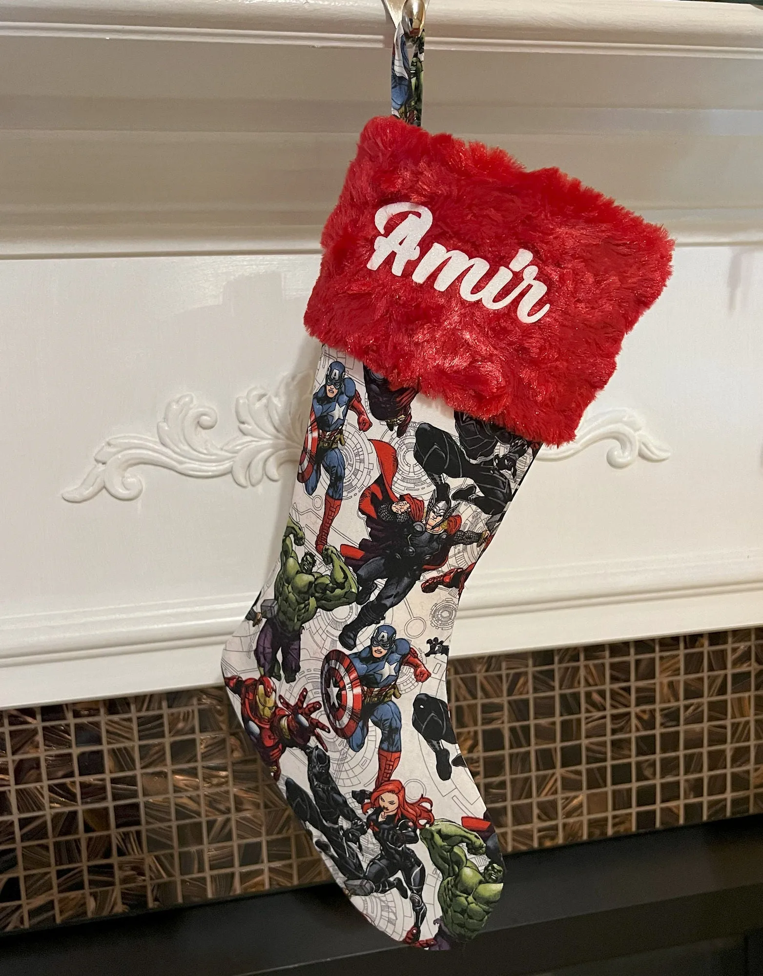 Youth Boys Custom Christmas Stocking